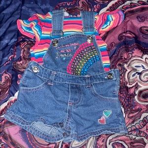 Baby girl overall outfit